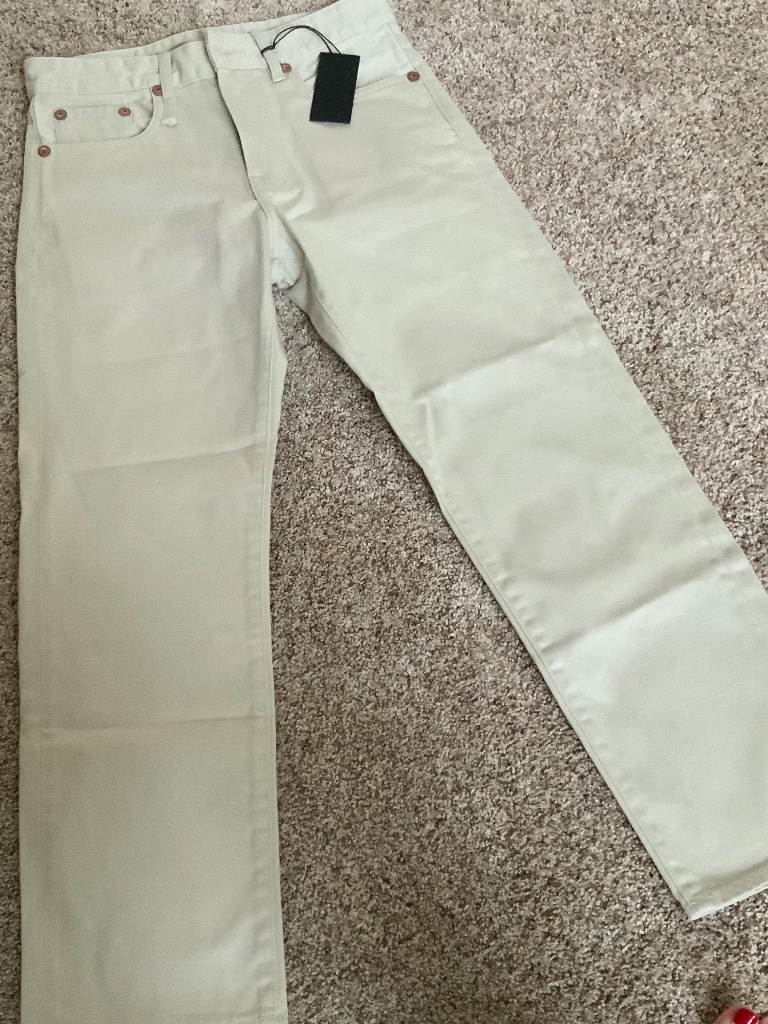 R13 Romeo Ivory Sateen Jean Brand New With Tags